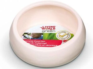 LIVING WORLD Ergonomischer Nagernapf groß elfenbein