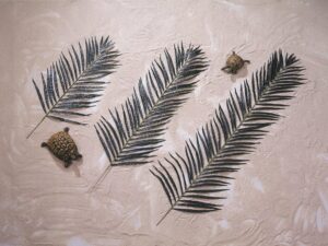 EUROPALMS Kokos-Palmwedel, künstlich, 90cm 12x