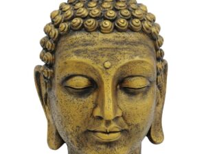 EUROPALMS Buddhakopf, antik-gold, 75cm