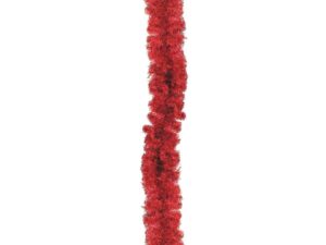 EUROPALMS Edeltannengirlande, rot, 270cm