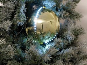 EUROPALMS LED Snowball 15cm, gold