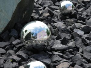 EUROPALMS Dekokugel 20cm, silber