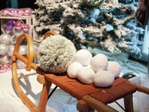 EUROPALMS Schneebälle, 7,5cm 10x