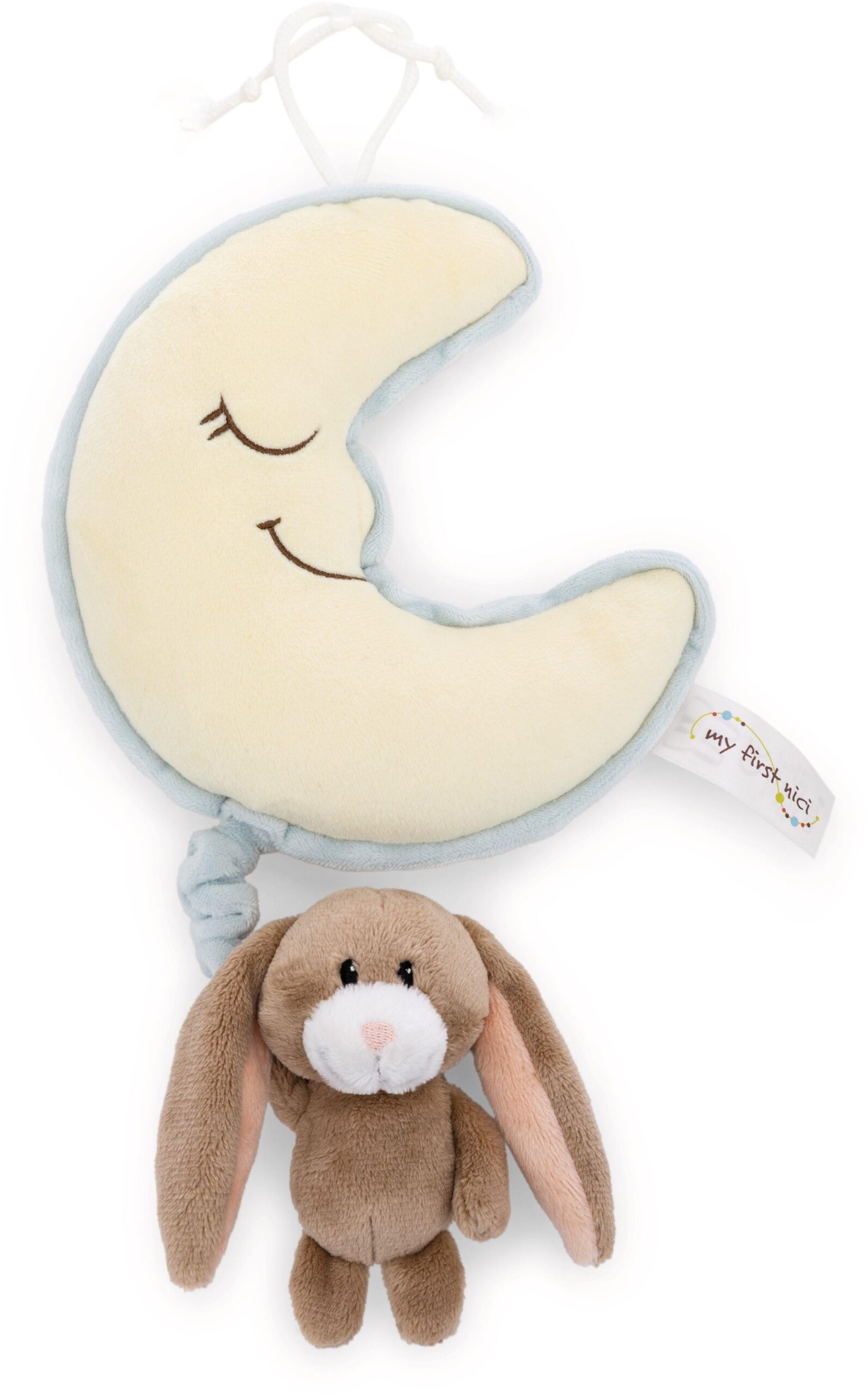 Spieluhr Mond 16x14cm mit Hase Lopino 9c