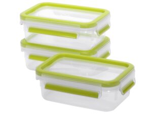 EMSA Frischhaltedose Clip & Close 0,55l 3er Set hellgrün