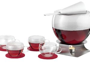 BOHEMIA CRISTAL Feuerzangenbowle-Set 11 teilig