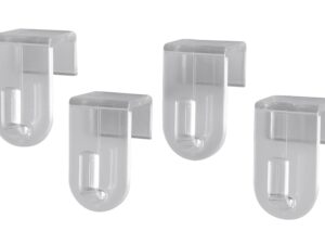 my basics Fenster-Dekohaken 4St, transp. - 5 VPE