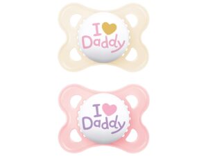 MAM Schnuller Original Silikon 'I love Daddy' 2er Set 2er Set