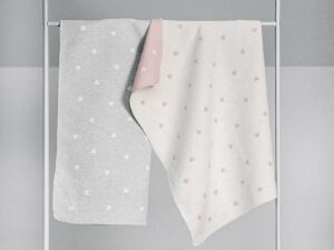 FUSSENEGGER Schmusedecke 'Herzchen'