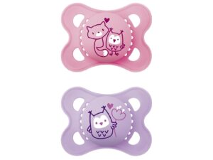 MAM Schnuller Original Pure Latex girl 'Fuchs / Eule' 2er Set 2er Set