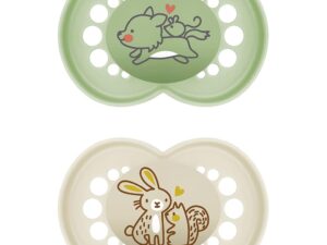 MAM Schnuller Original Pure Latex uni 'Wolf / Hase' 2er Set 2er Set