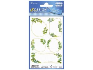 AVERY ZWECKFORM Haushaltsetikett 'Blätter' 59971 10 Papieraufkleber, 2 Bögen