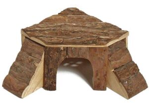 Karlie Naturholzhaus mit 2 Leitern - Klein