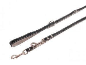 Karlie Führleine Chic - Schwarz/Grau, 200 cm / 18 mm