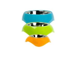 Pawise Edelstahlnapf mit Kunststoffhalter - 1750 ml / Blau