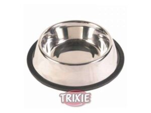 Trixie Edelstahlnapf mit Gummiring - 0,7 l