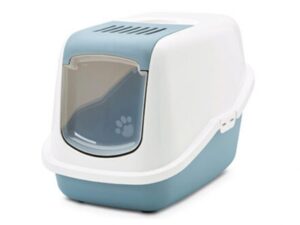 Savic Katzentoilette Nestor - weiß/blau