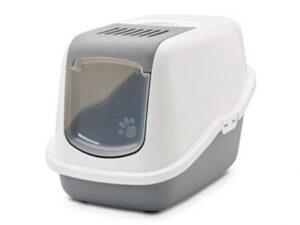 Savic Katzentoilette Nestor - weiß/grau