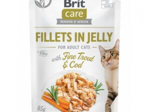 Brit Care Cat PB Fillets in Jelly - Forelle & Kabeljau 85g