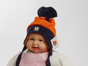 Wintermütze "Alex" orange/blau Gr. 38/42