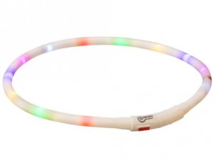 Trixie Flash Leuchtring USB aus Silikon - bunt