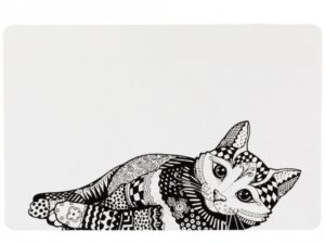 Trixie Napfunterlage Mandala Katze - 44 × 28 cm