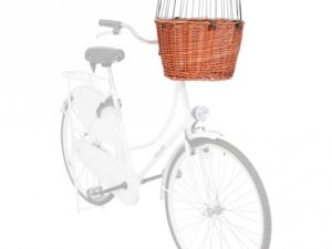 Trixie Front-Hundefahrradkorb aus Weide - natur