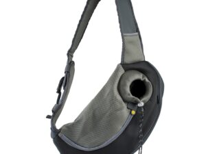 EBI Fronttasche Sarah Crazy Paws - Schwarz - M - 34x19x47,5cm - max. 5kg