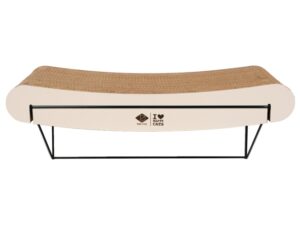 D&D gebogenes Wandregal aus Pappe David - braun/beige