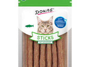 Dokas Cat Snack Sticks mit Lachsfilet 30g