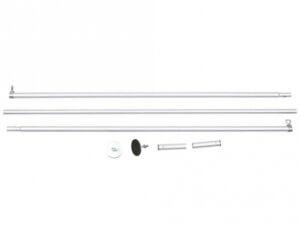 Trixie Netz-Spannstange, Aluminium, 1,28-3,25m