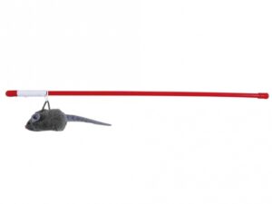 Trixie Spielangel mit Squeaky-Maus - 47 cm