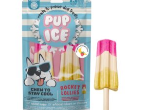 Pup Ice Rocket Lollies Strawberry Banana M - 2 Stück