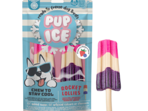 Pup Ice Rocket Lollies Strawberry & Blueberry M - 2 Stück