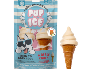 Pup Ice Waffle Cones Vanilla & Peanut Butter M - 2 Stück