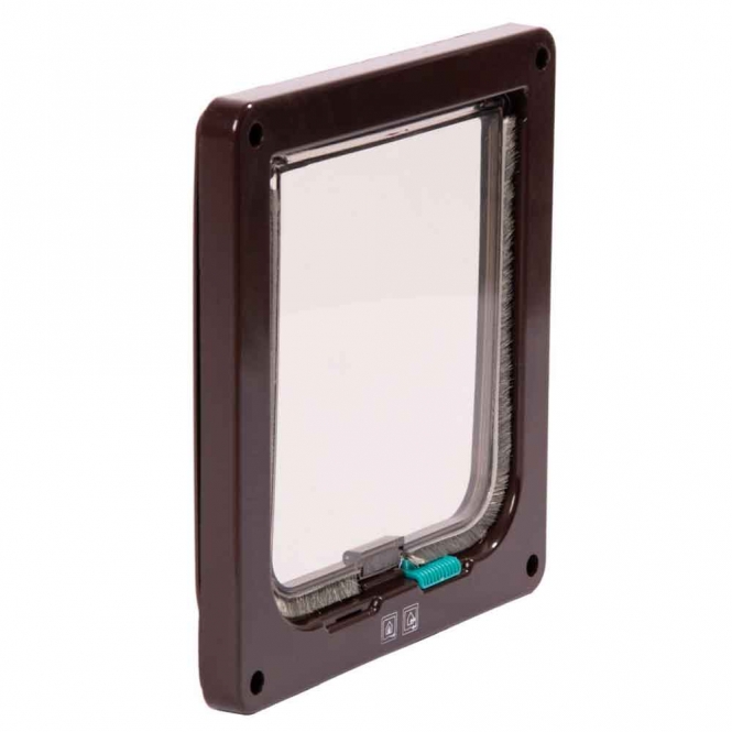 Karlie Flamingo Katzentür Porta 2-Wege-Verschluss - Braun – Bild 5