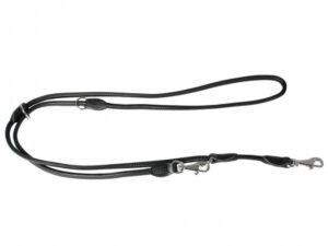 Karlie Führleine Elegance Kalbleder - Rund - Schwarz