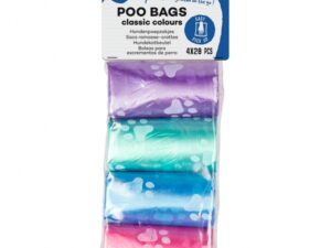 Duvoplus Hundekotbeutel classic colour 4 x 20 Stück - Pfoten