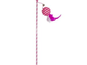 Duvoplus Cat Toy Spielangel Catchy Glitzerball - rosa