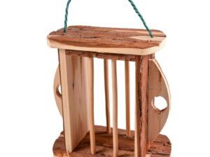 Duvoplus Holz-Heuraufe mit Rinde