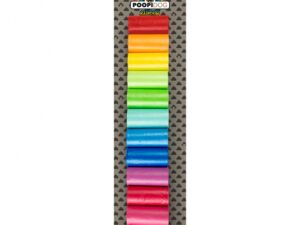 Poopidog Hundekotbeutel Rainbow - 12 x 20 Stück