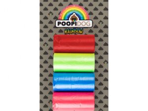 Poopidog Hundekotbeutel Rainbow - 4 x 20 Stück