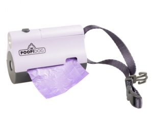 Poopidog Hundekotbeutelspender mit LED - violett