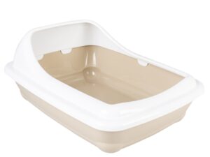 Duvoplus Katzentoilette Birba mit Rand - Mocaccino - M - 46 x 35 x 20cm