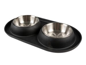 Duvoplus Dinner-Set Gummi - schwarz - 2 x 420ml