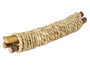 Duvoplus Knabberstick aus Holz & Wasserhyazinthe