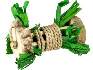 Duvoplus Nagerrolle aus Holz Wasserhyazinthe & Mais