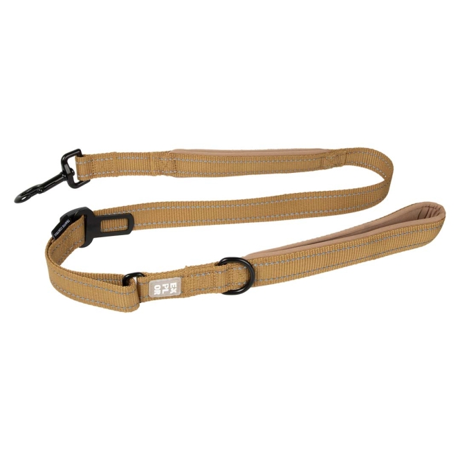 Duvoplus EXPLOR Ultimate Fit On-The-Road-Leine Fashion - honey gold - 130cm - 16mm