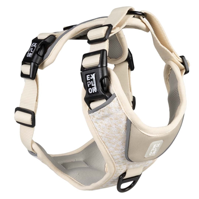 Duvoplus EXPLOR Ultimate Fit No-Pull-Geschirr - antique white - XL - 52-66cm - 71-104cm – Bild 6