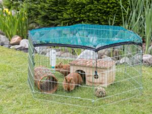 Trixie Freilaufgehege mit Netz, verzinkt - ø 126 × 58 cm